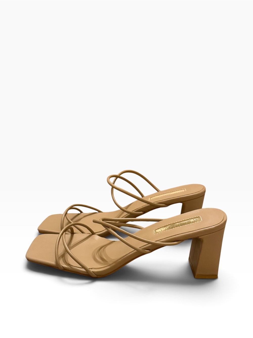 Billini Isiah Mocha Strappy Square Toe Block Heel Sandals Size 9 NIB